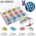 Solder Seal Sleeve Heat Shrink Butt Wire Connectors Waterproof