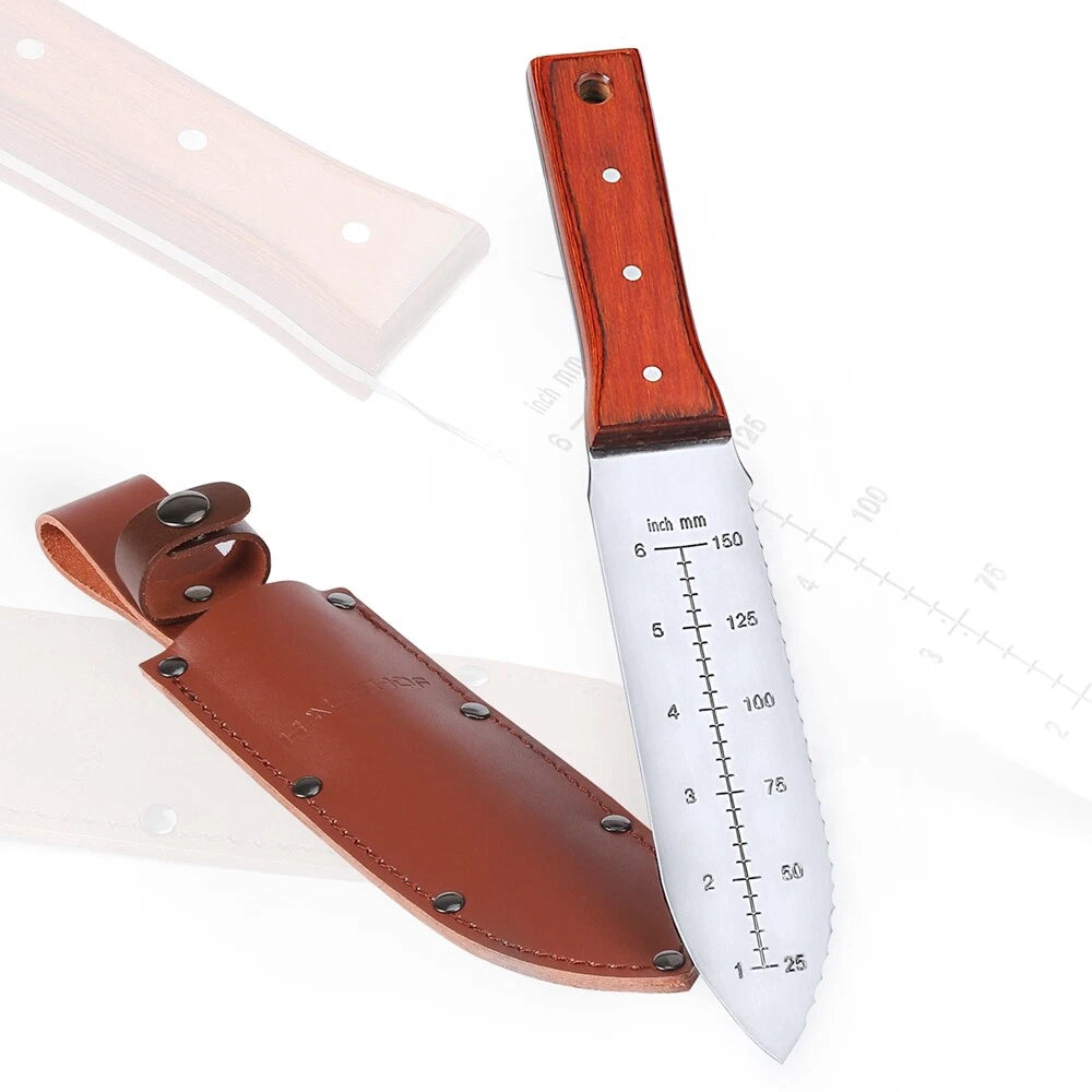 Hori Hori Garden Knife Weeding & Digging Tool 7” Blades Full Tang