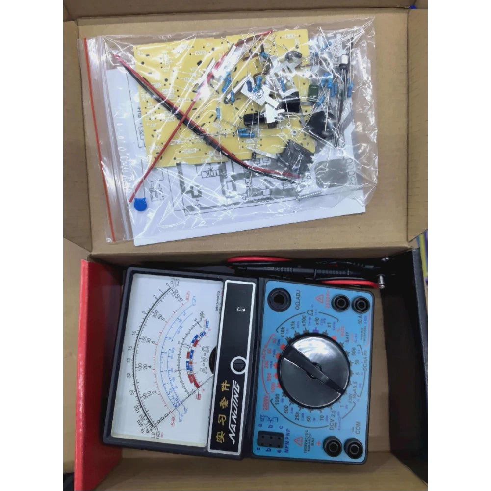 Mf47 Multimeter Kit For Dc Ac Voltage Current Resistance Capacitance