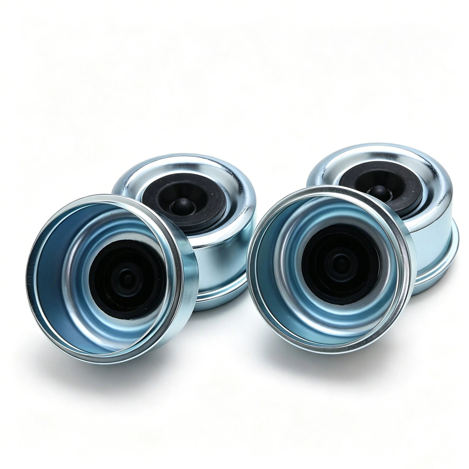 2.44" For Dexter Dust Cap Zinc Steel Rustproof W/ Integrated Plug