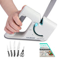 HAUSHOF 4-in-1 Kitchen Knife Sharpener Premium 4-Stage Kitchen Gadgets