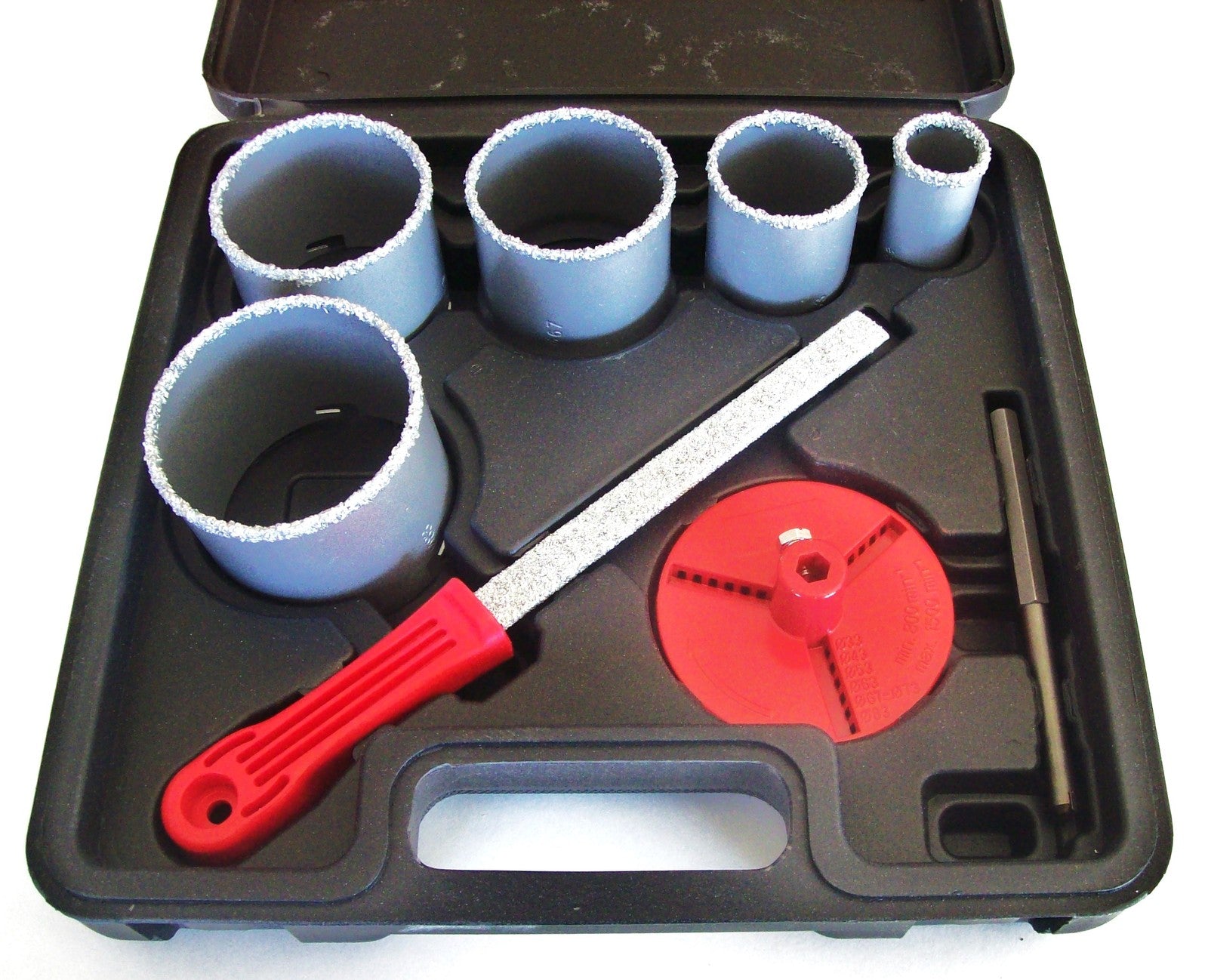 Tungsten Carbide Grit Hole Saw Set 1-5/16 - 3-1/4"