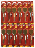 12 ACE QUICK CHANGE 1-1/2" SPADE PADDLE FLAT WOOD BORIN