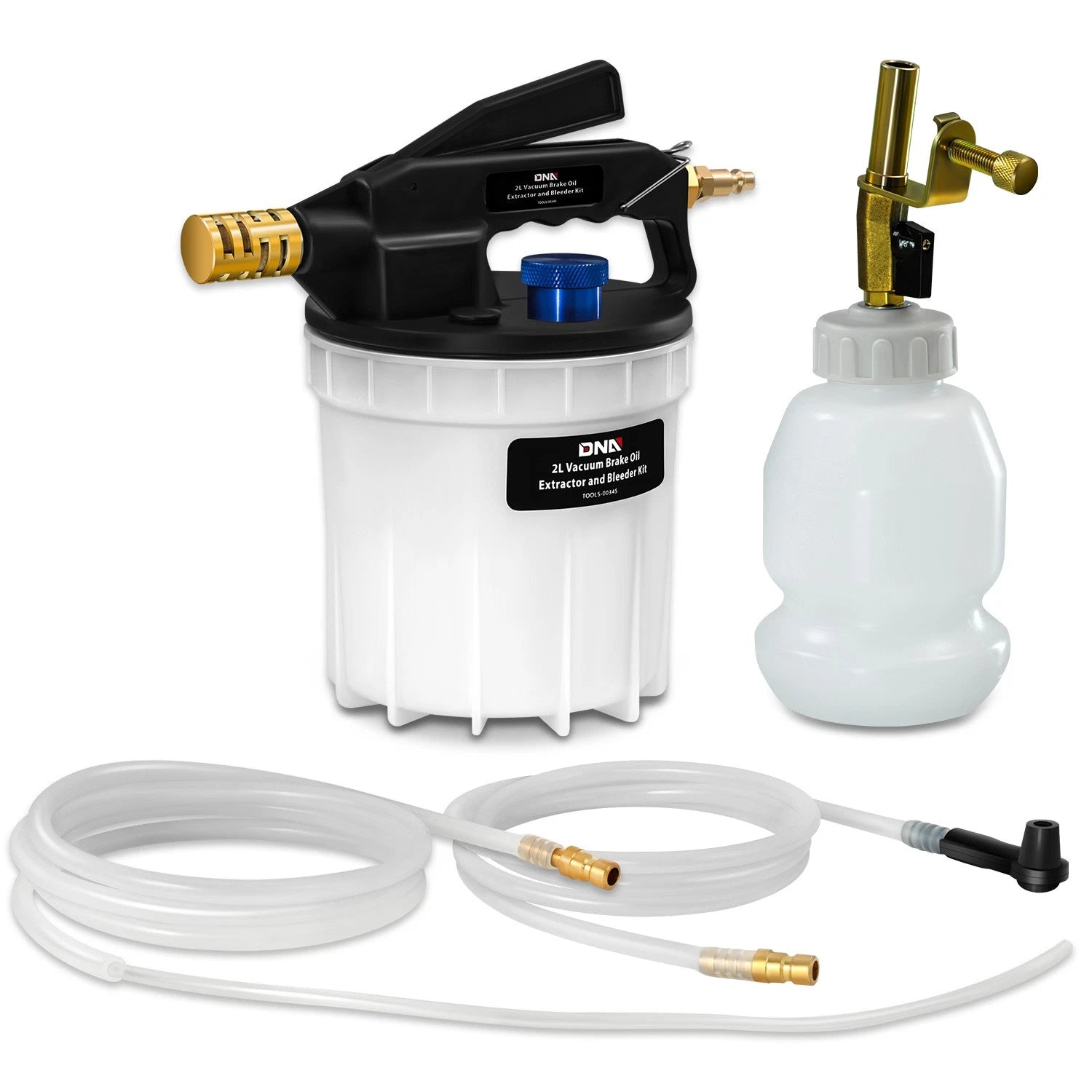 White 2l Vacuum Brake Oil Extractor Bleeder Kit W/ | Built Supply Co