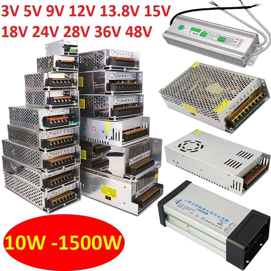DC Regulated Switching Power Supply 3V to 48V