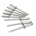3/16" M4.8 Diameter Stainless Steel Countersunk Open End Blind Rivets