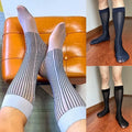Transparent Business Socks Men Stripes Socks 20% Spandex 80% Polyamide