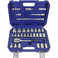 BlueSpot 32pc Metric Hex 12 Point Socket Set 1/2" Drive Ratchet Extension 8-32mm