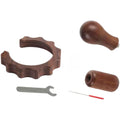 Walnut Wood Coffee Machine Steam Accessories Kit For Gemilai 3006