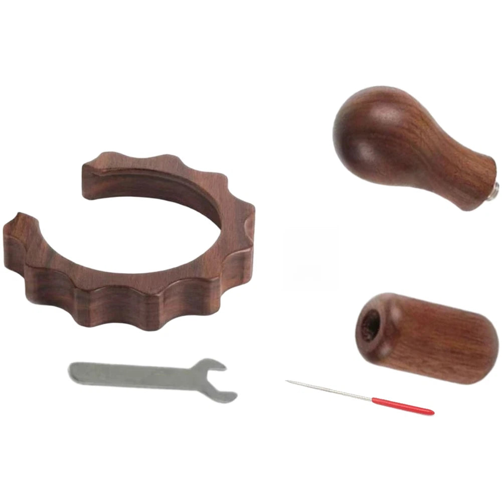 Walnut Wood Coffee Machine Steam Accessories Kit For Gemilai 3006