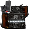 For 2007-2014 Gmc Sierra Led Drl Smoked Housing | Built Supply Co
