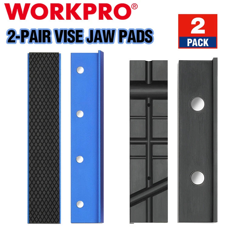 Workpro Vise Jaw Pads Magnetic Vice Jaw Covers Protectors 5-1/2" 6"