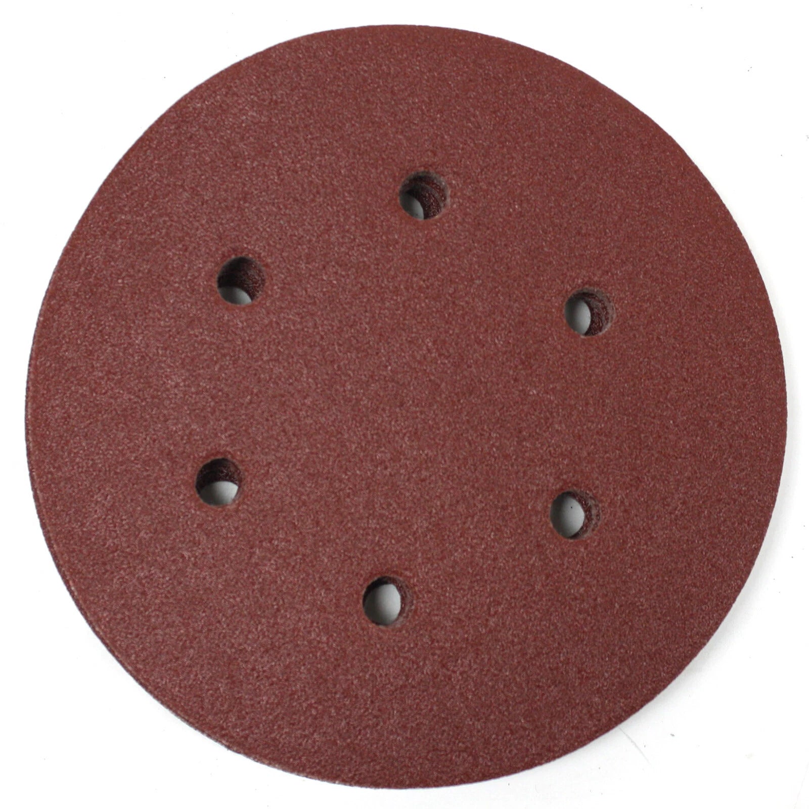 6" 6 Vacuum Hole Hook & Loop Sanding Disc 80 Grit Random Orbit