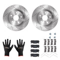 Front Drilled Slotted Brake Rotors Pads for Toyota Avalon 2008-2018 S31434 D1293