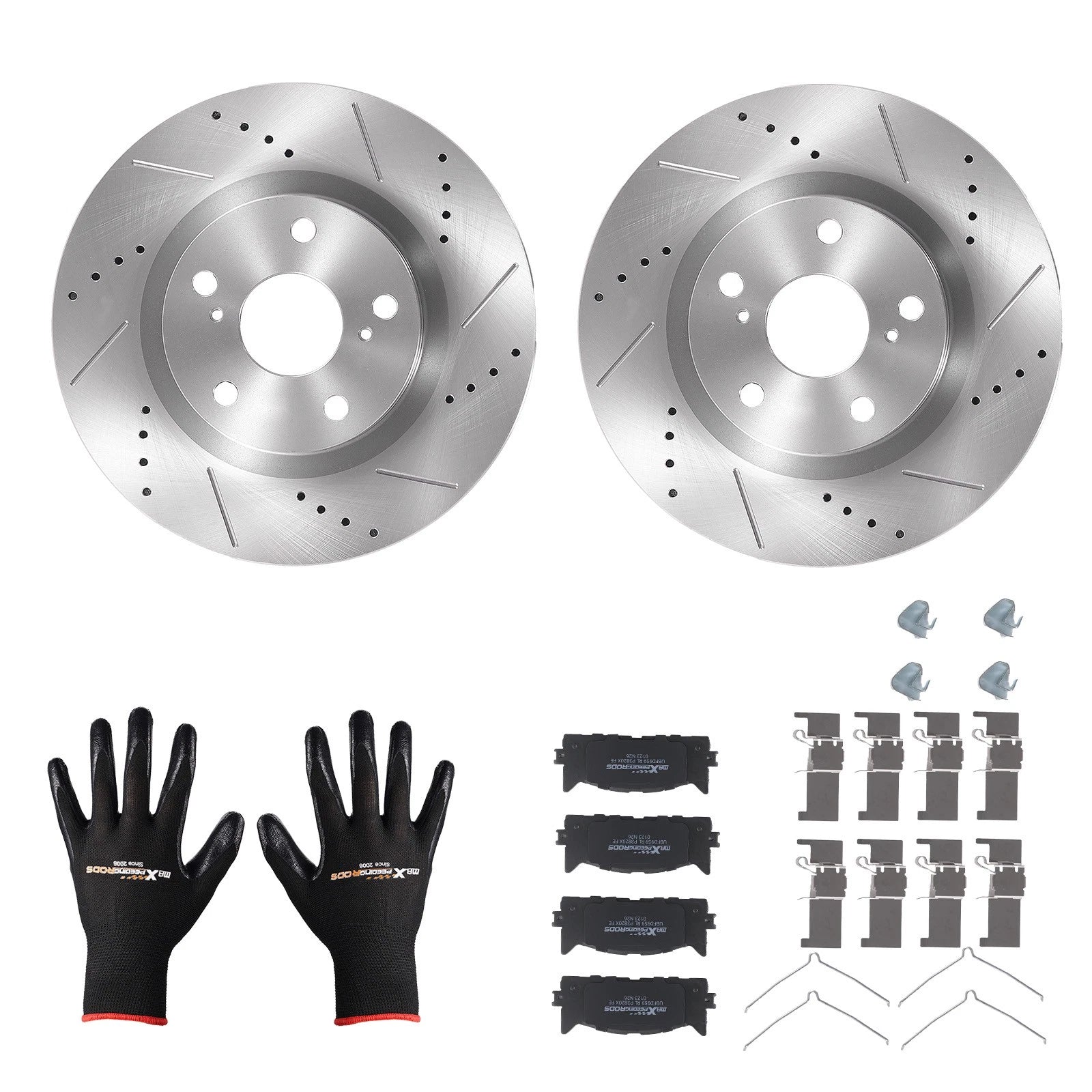 Front Drilled Slotted Brake Rotors Pads for Toyota Avalon 2008-2018 S31434 D1293