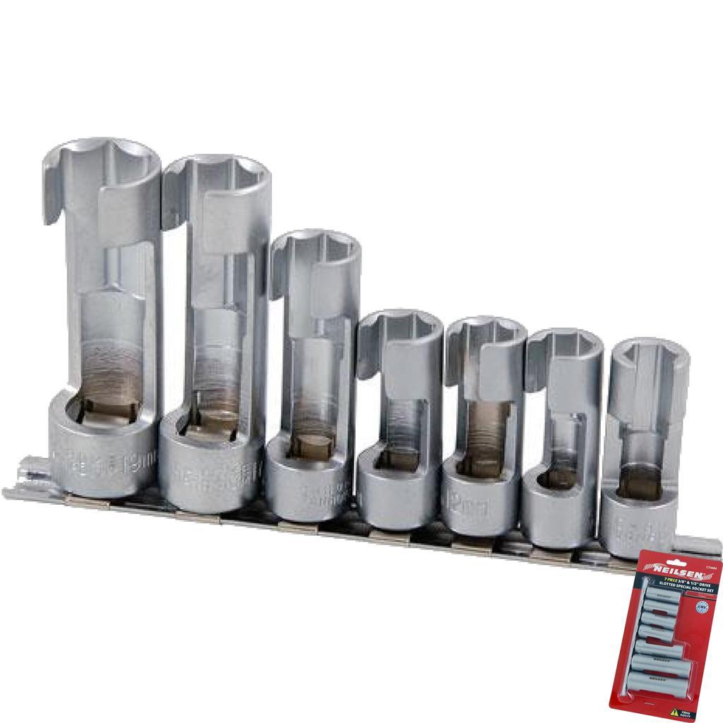Neilsen Metric Deep Temperature Sensors Socket Set 1/2" Drive 7.4mm -