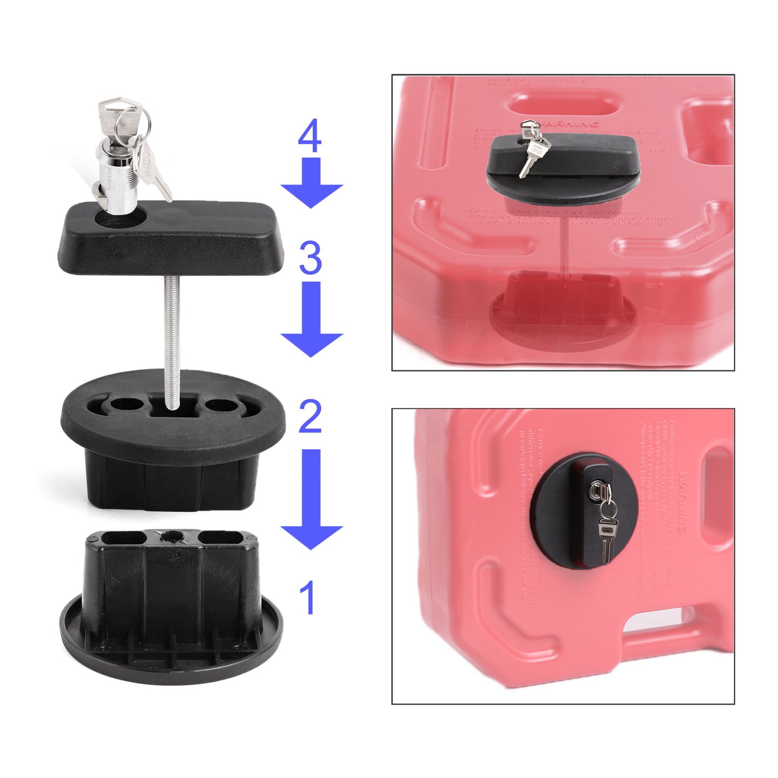 30L Fuel Container Lock 8 Gallon Oil Fuel Tank Can Pack/gas Lock for