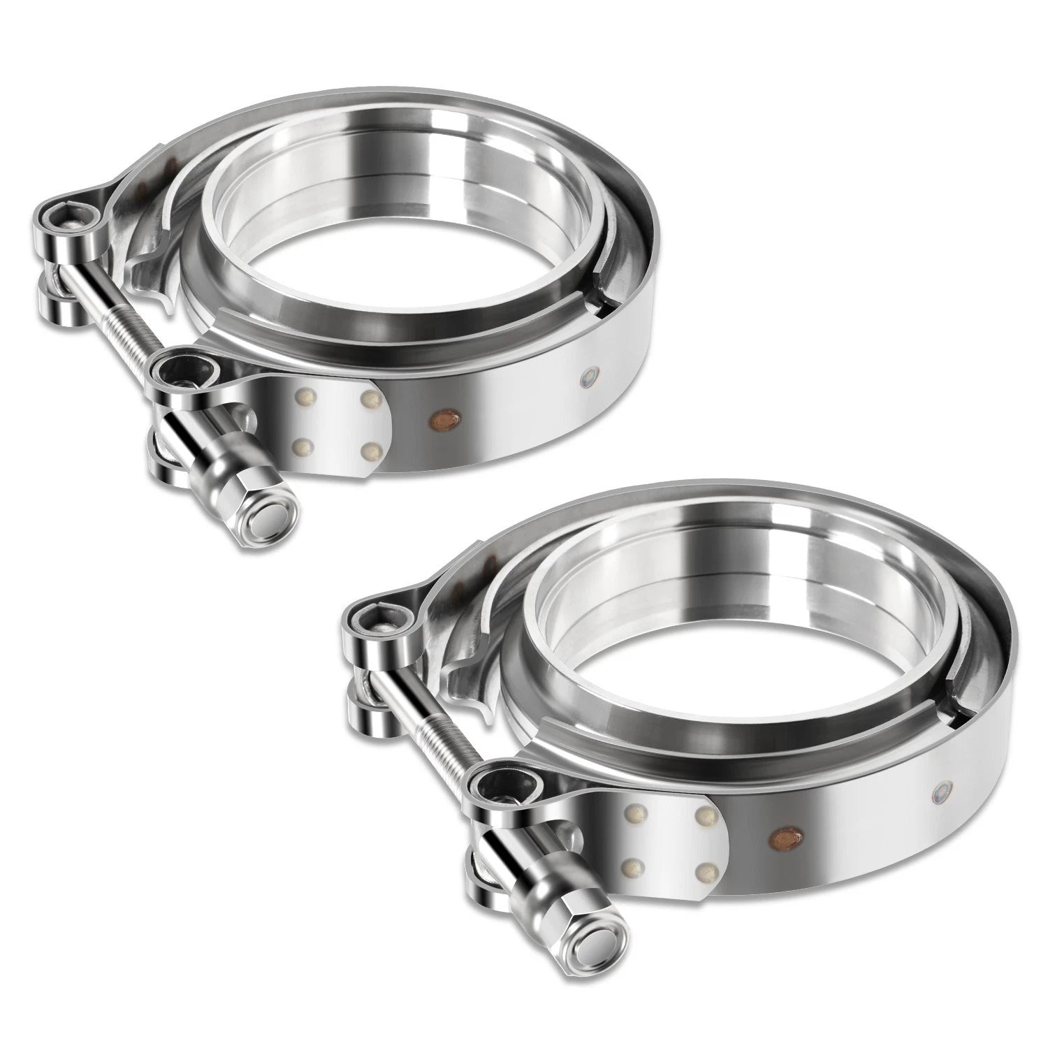 3" Od V-band Turbo Clamp & 3" Flange Set X2 304 | Built Supply Co