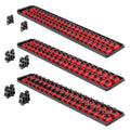 Ernst 8510 Socket Boss Storage Organiser Rail Combo Pack 18" Red by Ernst