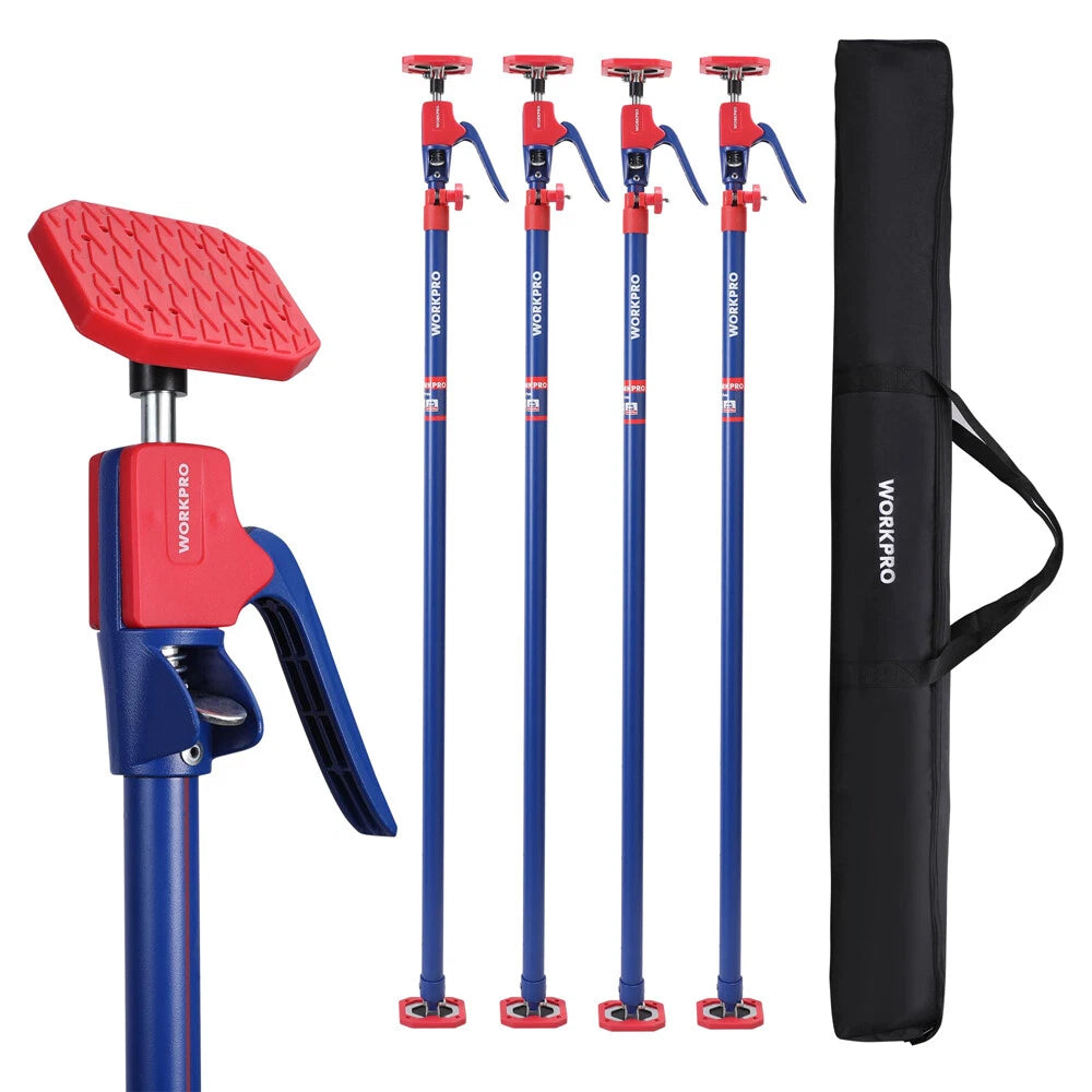 4pack Cabinet Jack Support Pole 54-114 Inches Steel Telescopic Quick