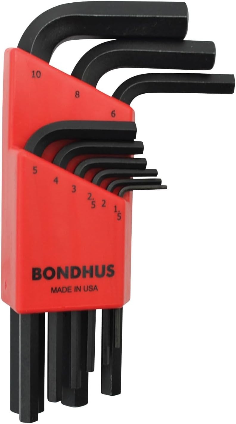 Bondhus 9pc Short Hex L-wrenches Set