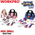WORKPRO Kid Real Hand Tool Set Children DIY Building Junior Tool Kit