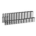 Capri Tools 3/8 In. Drive 12-point Socket Set, 8-19 Mm, Metric,