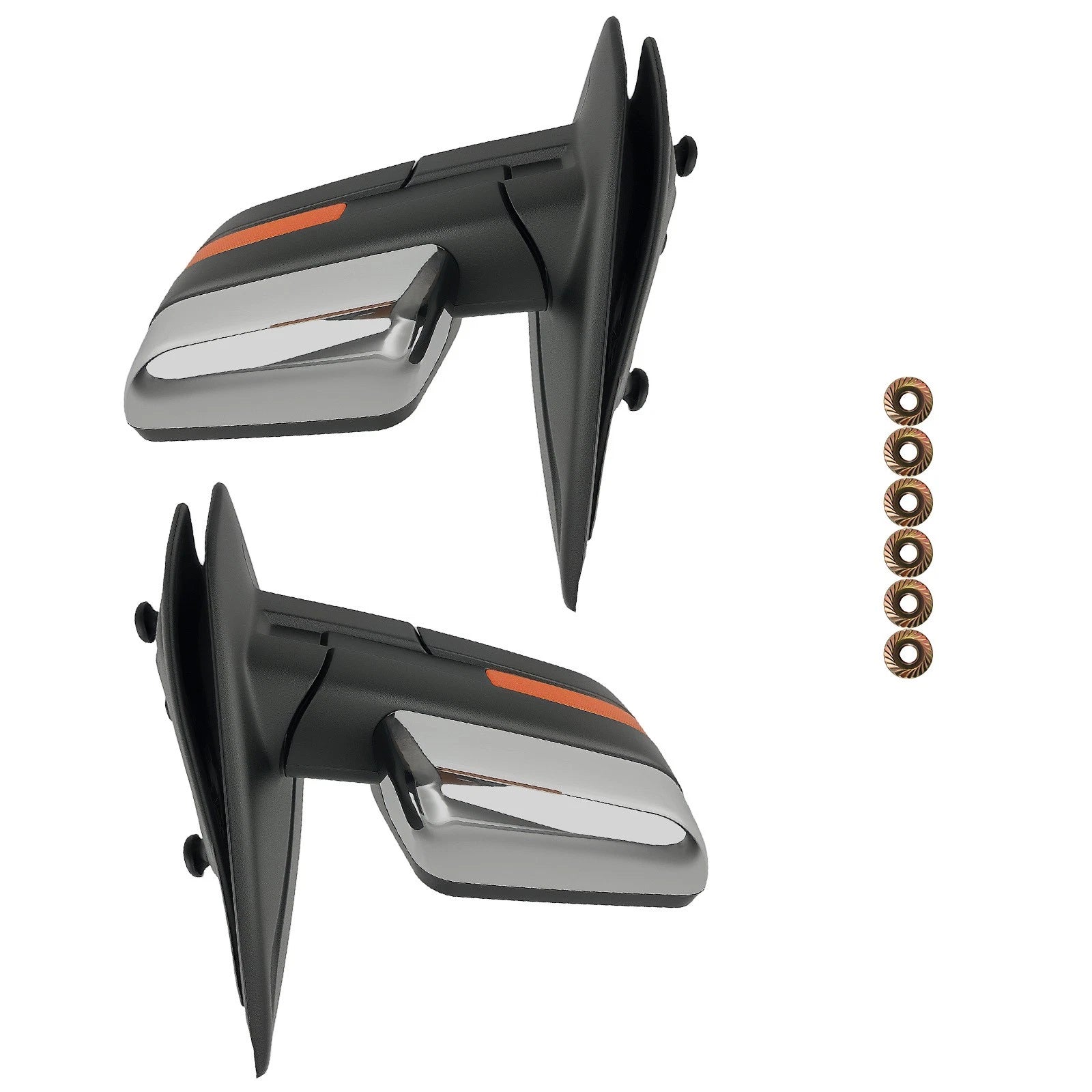 Heated Chrome Side Mirror LED for Ford F150 Truck 2004 2005-2014 Power Towing