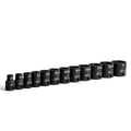 Capri Tools 3/8 in. Drive Shallow Impact Socket Set, 6-Point, SAE