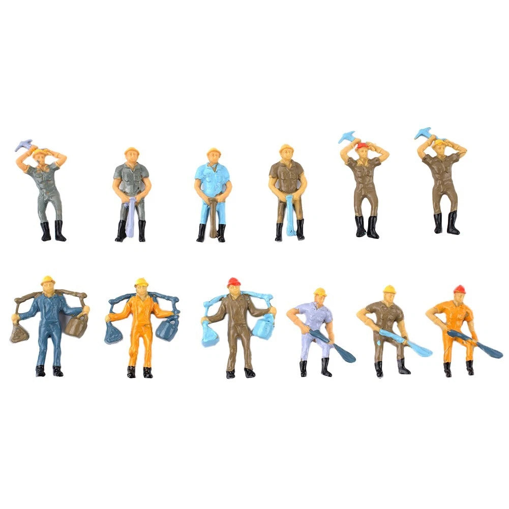 O-scale 1:48 Railway Workers Figures Train/railway Worker People 4