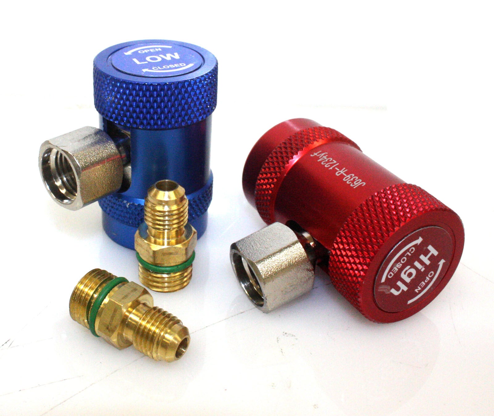 R1234YF AC High Low Quick Connector Adapter Coupler For Jaguar Land Rover BMW