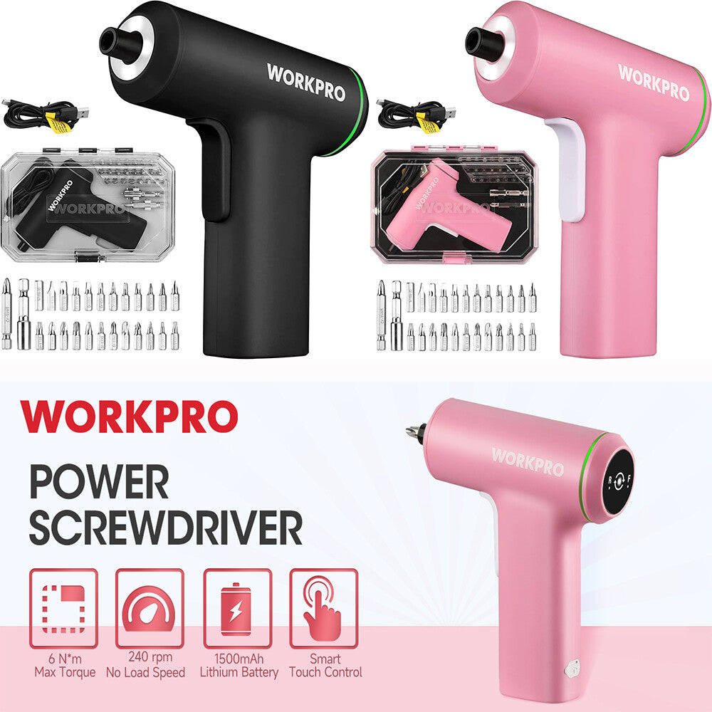 WORKPRO Cordless Screwdriver Set 3.6V by WORKPRO