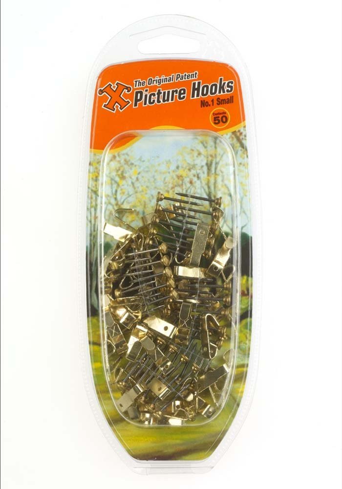 X-hooks No.1 Small Brass Plated Picture Hooks () | Built Supply Co