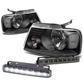Black Headlight+clea<wbr/>r Lens Corner+LED Fog | Built Supply Co