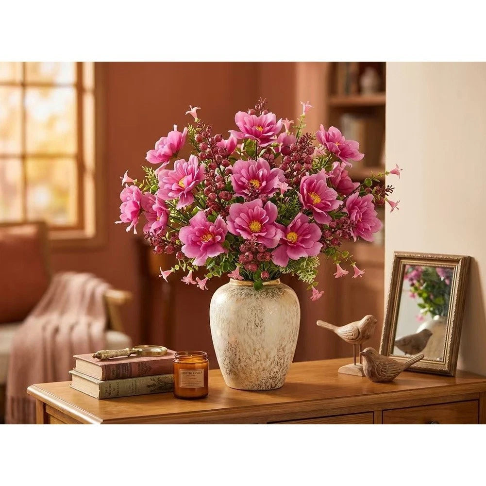 Artificial Flower Bouquet With Realistic Petals For Living Room