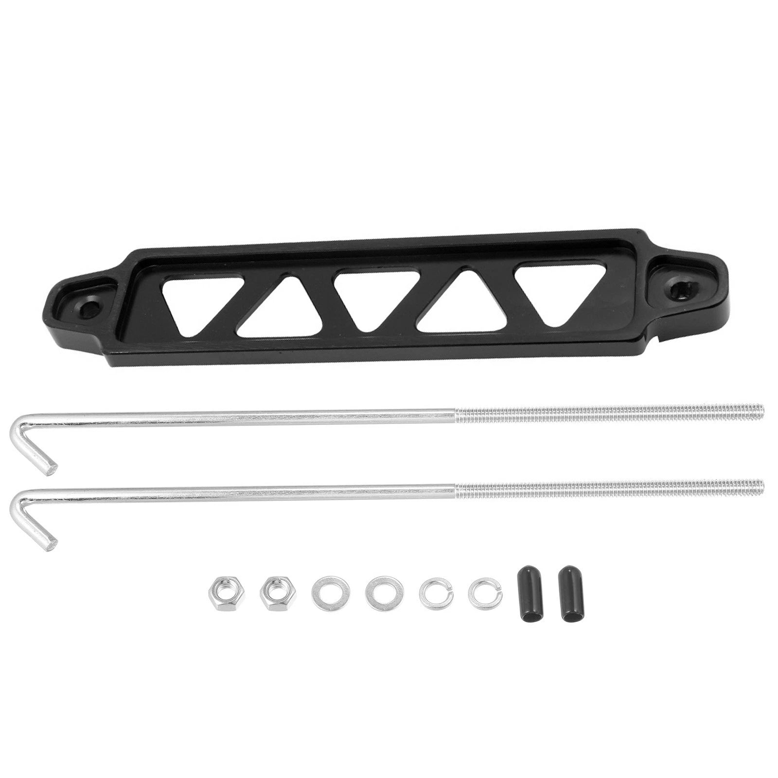 Car Battery Hold Down Tie Down Mount Bracket With Hook Bolt Kit Set