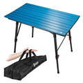 Portable Camping Table With Adjustable Leg Aluminum Folding Beach
