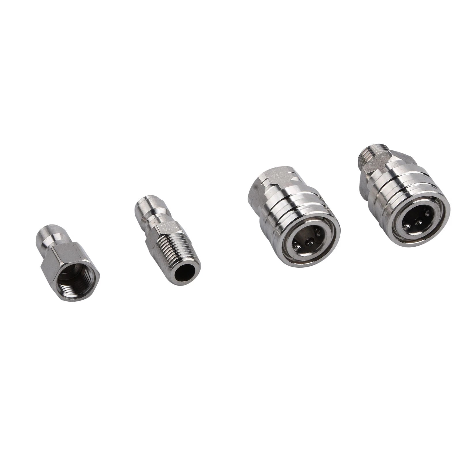4* Npt 1/4in Adapter Set Garden Pressure Washer Quick Connect