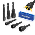 Magnetic Nut Driver Set, Metric & Sae, 1/4" Hex Shank Drill Socket Set