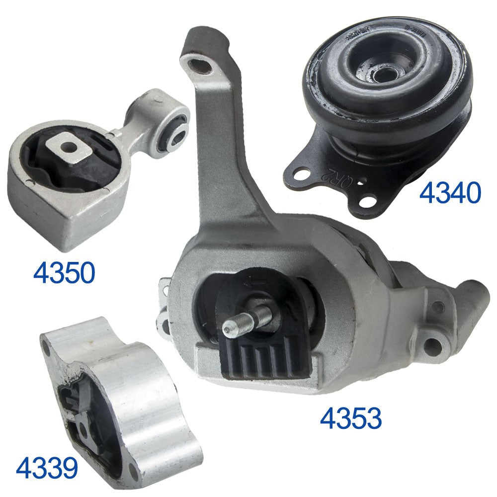 Engine Mount & Trans Mount 4pcs Set for Nissan Altima 2.5L 2007-2016