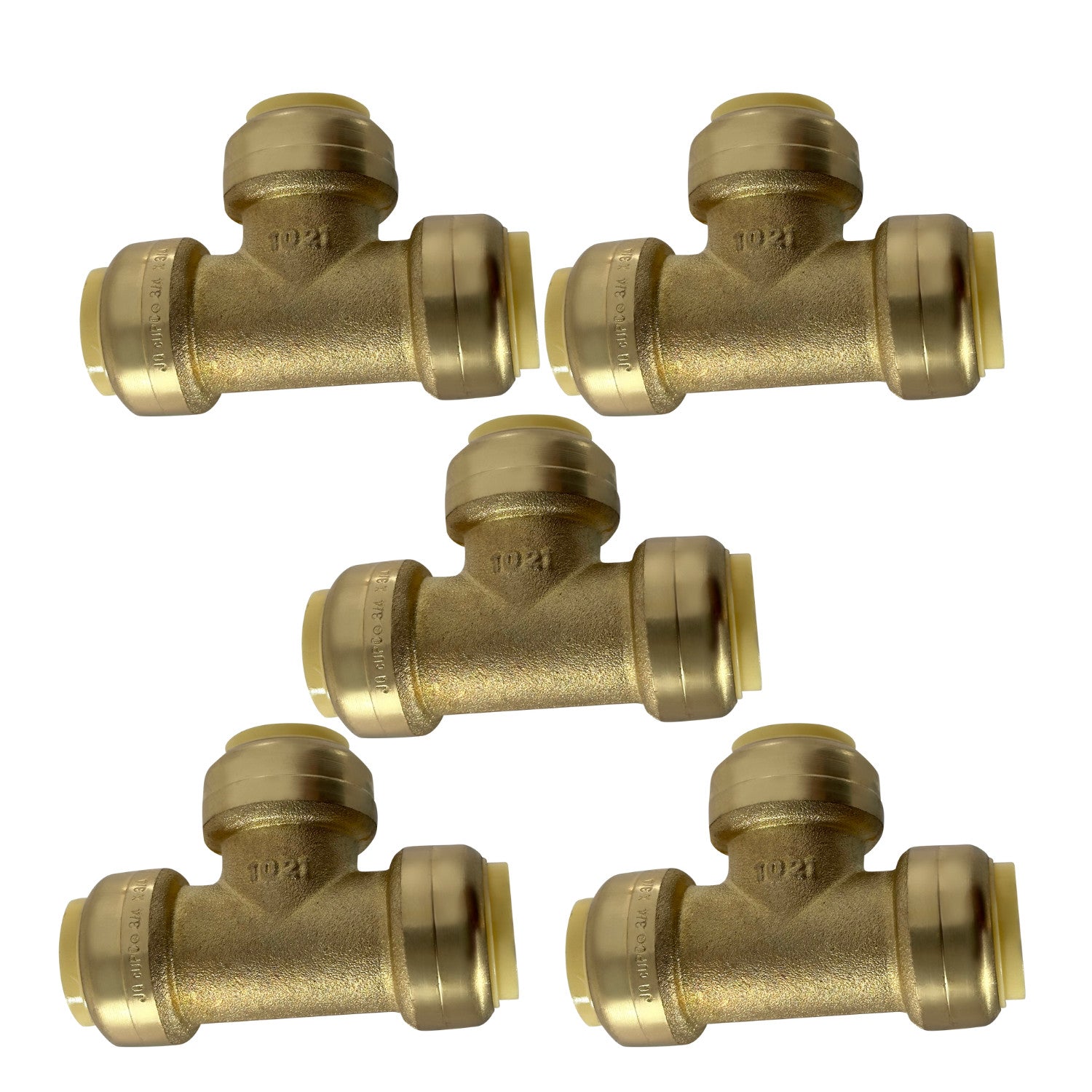 XFITTING 3/4" Push Fit Tee - 5 Pack
