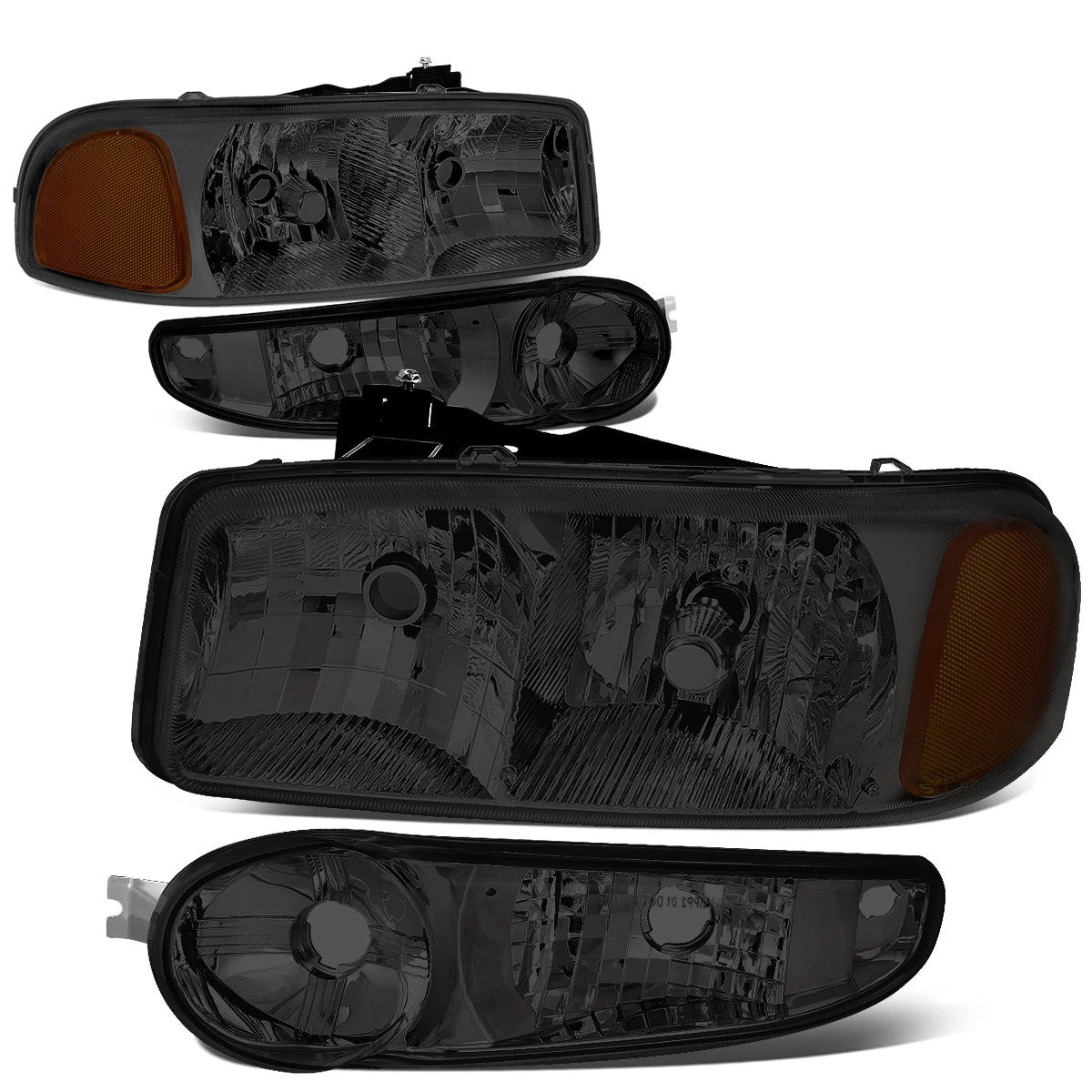 Fit 01-07 Gmc Sierra/yukon Denali Pair Smoked/amber | Built Supply Co