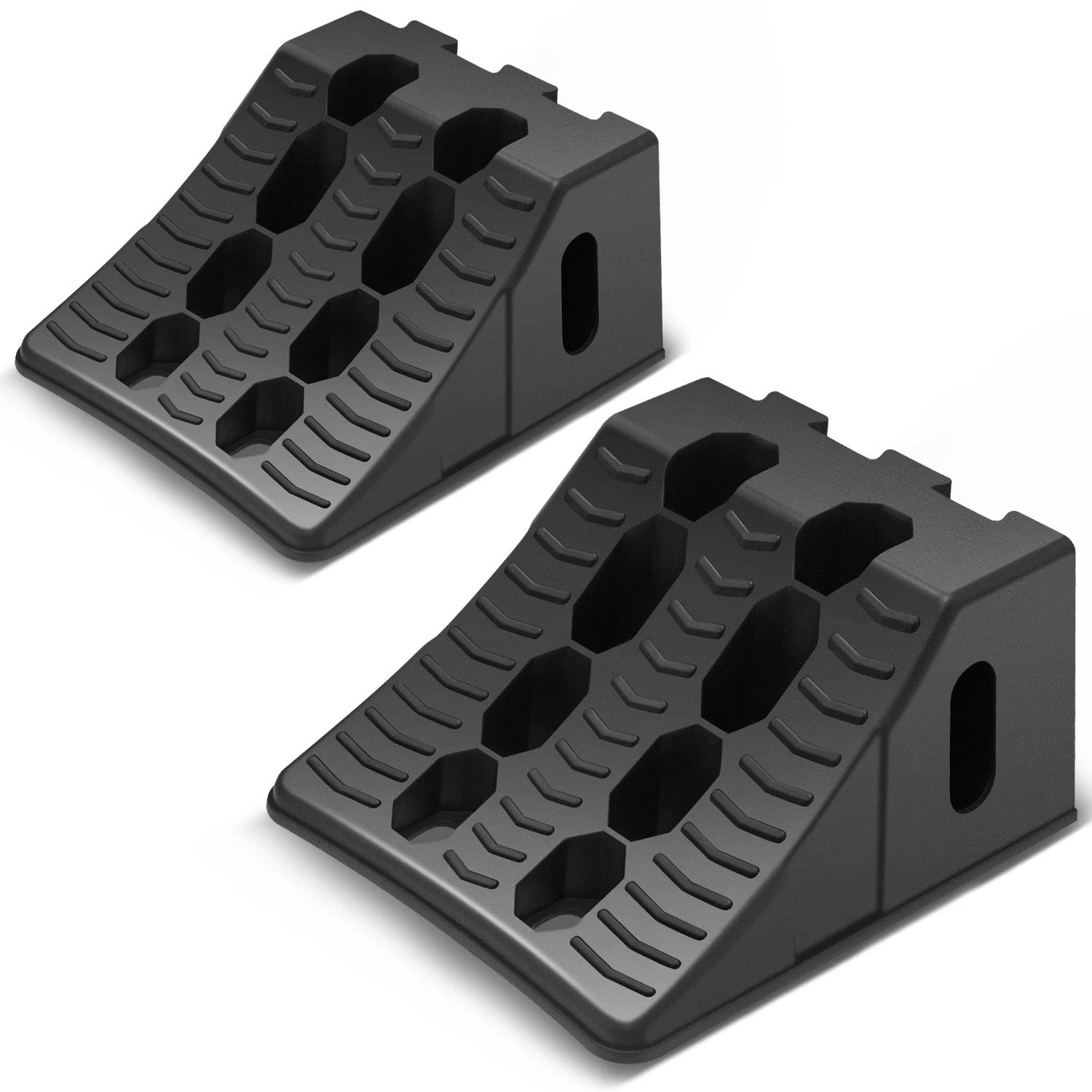 17.5"l X 8.2"w X 4.6"h 80000lbs Capacity Black Stackable Interlock