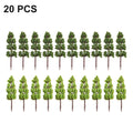 Lot Plastic Model Trees Train Railroad Diorama Park Scenery Scale 1: