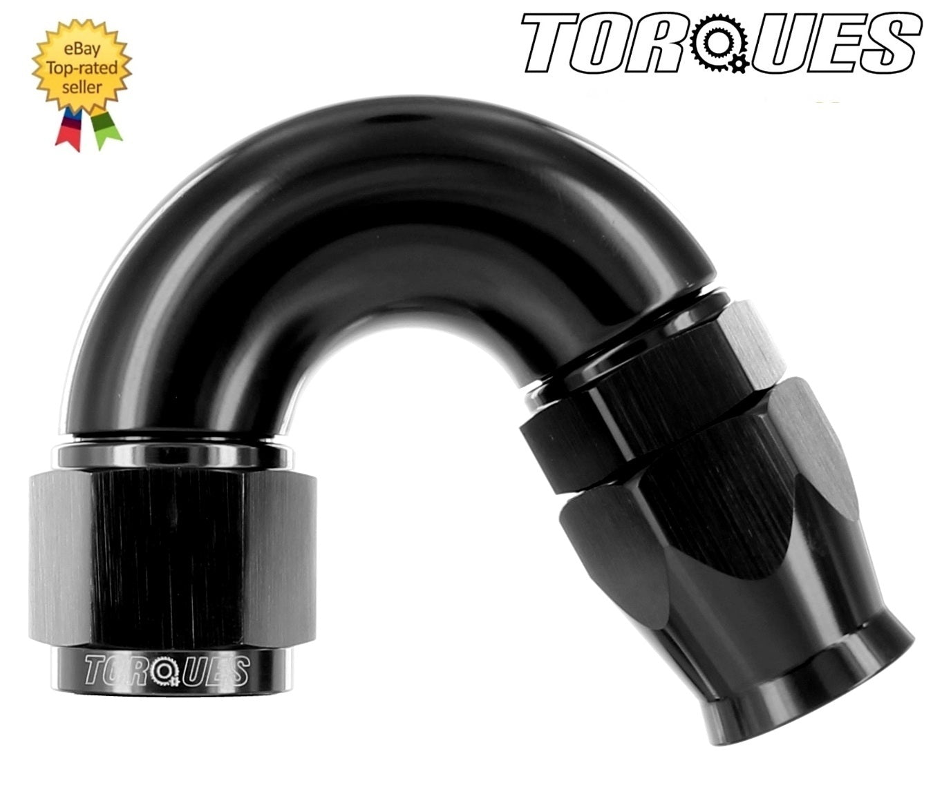 AN -6 (AN6 JIC -6) 150 Degree ULTRAFLOW PTFE Hose Fitting Stealth