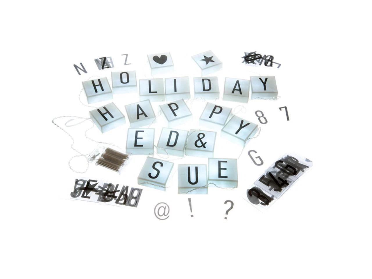 Universal Hanging Cinema String Light Boxes With 90 Characters - 20