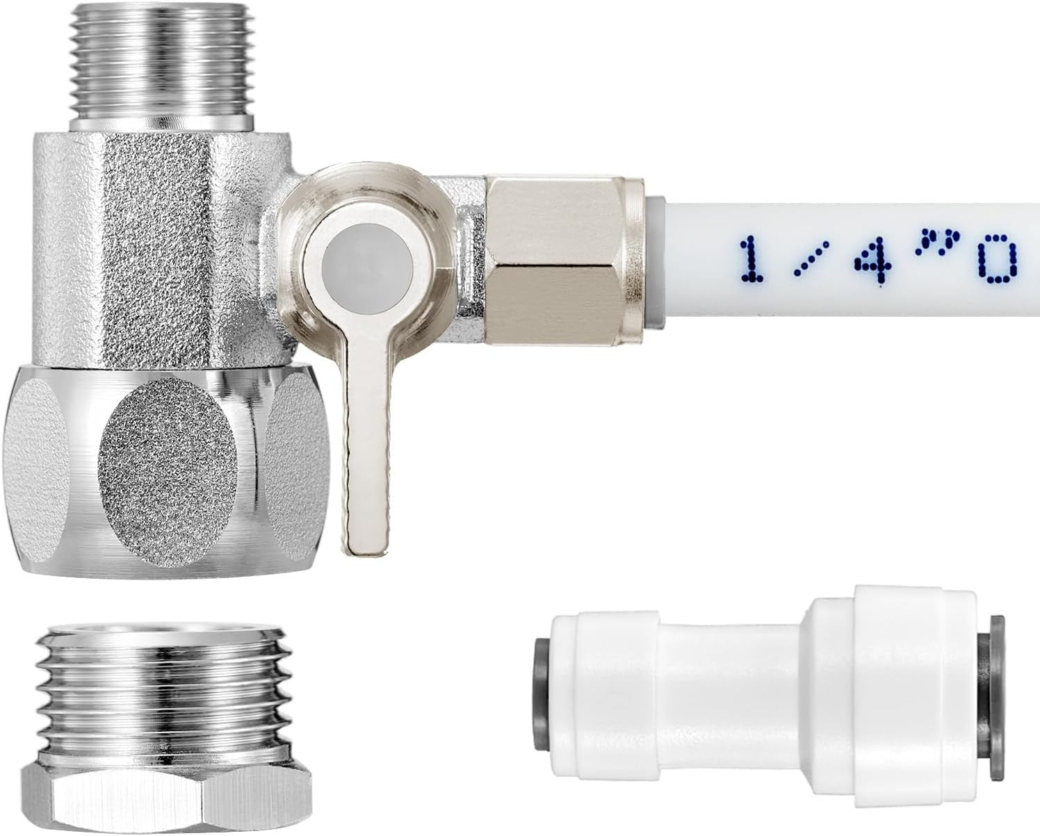 Feed Water Adapter - Water Line Splitter 3/8"X3/8"X1/4" or G 1/2"Xg