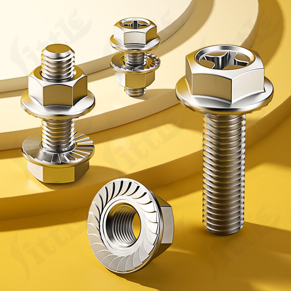 Hexagon Bolts & Nuts Set A2 Steel