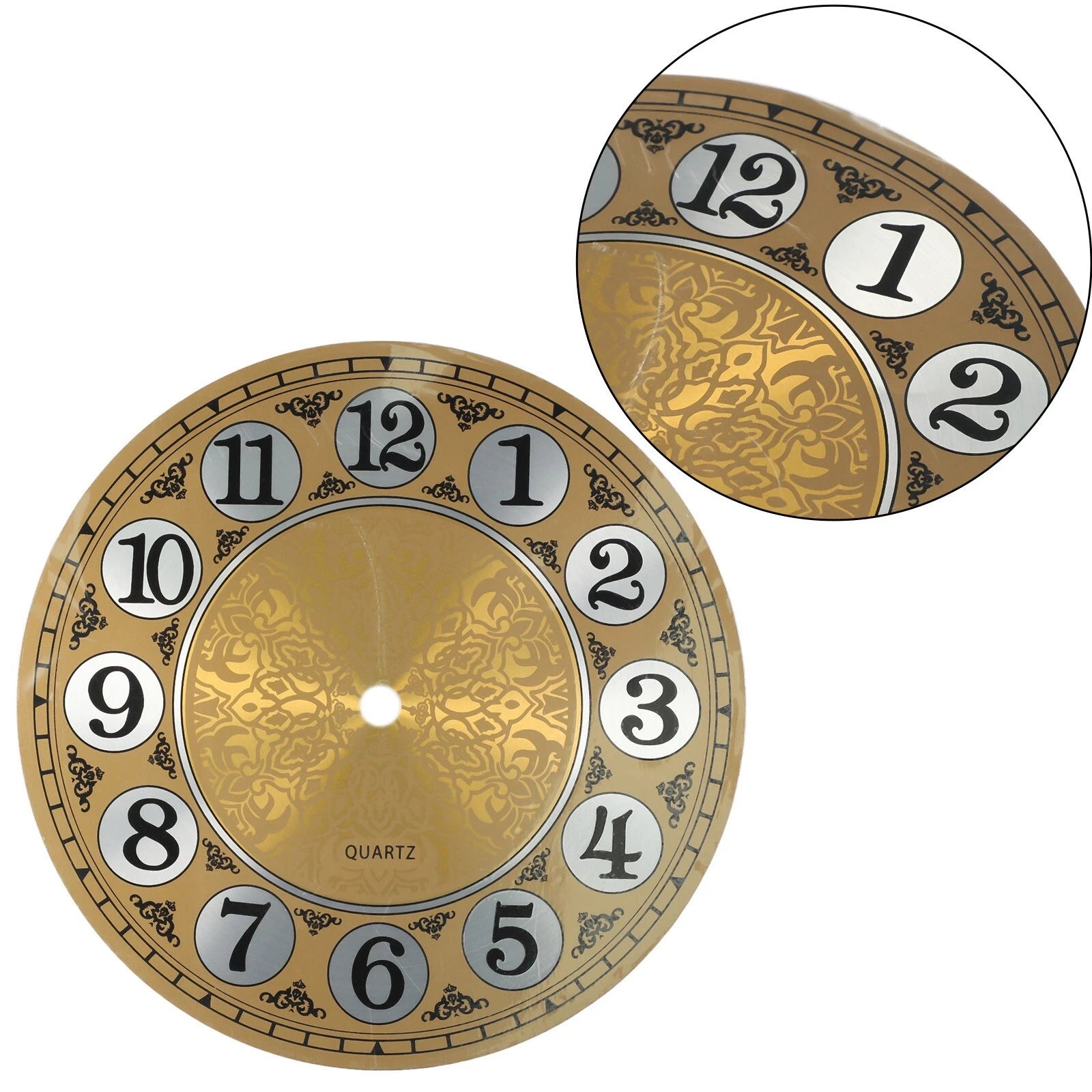 Diameters 180mm Aluminium Metal Wall Clock For Dial Face Arabic