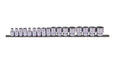 Force 3/8" Dr. 6pt Metric 6-22MM Surface Regular Socket 17PC Set